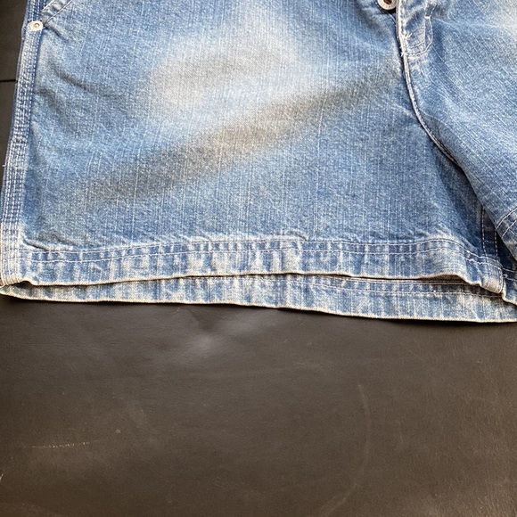 VTG LA BLUES BUTTON FLY LIGHT BLUE WASH SHORTS SIZE 14 - Picture 10 of 10
